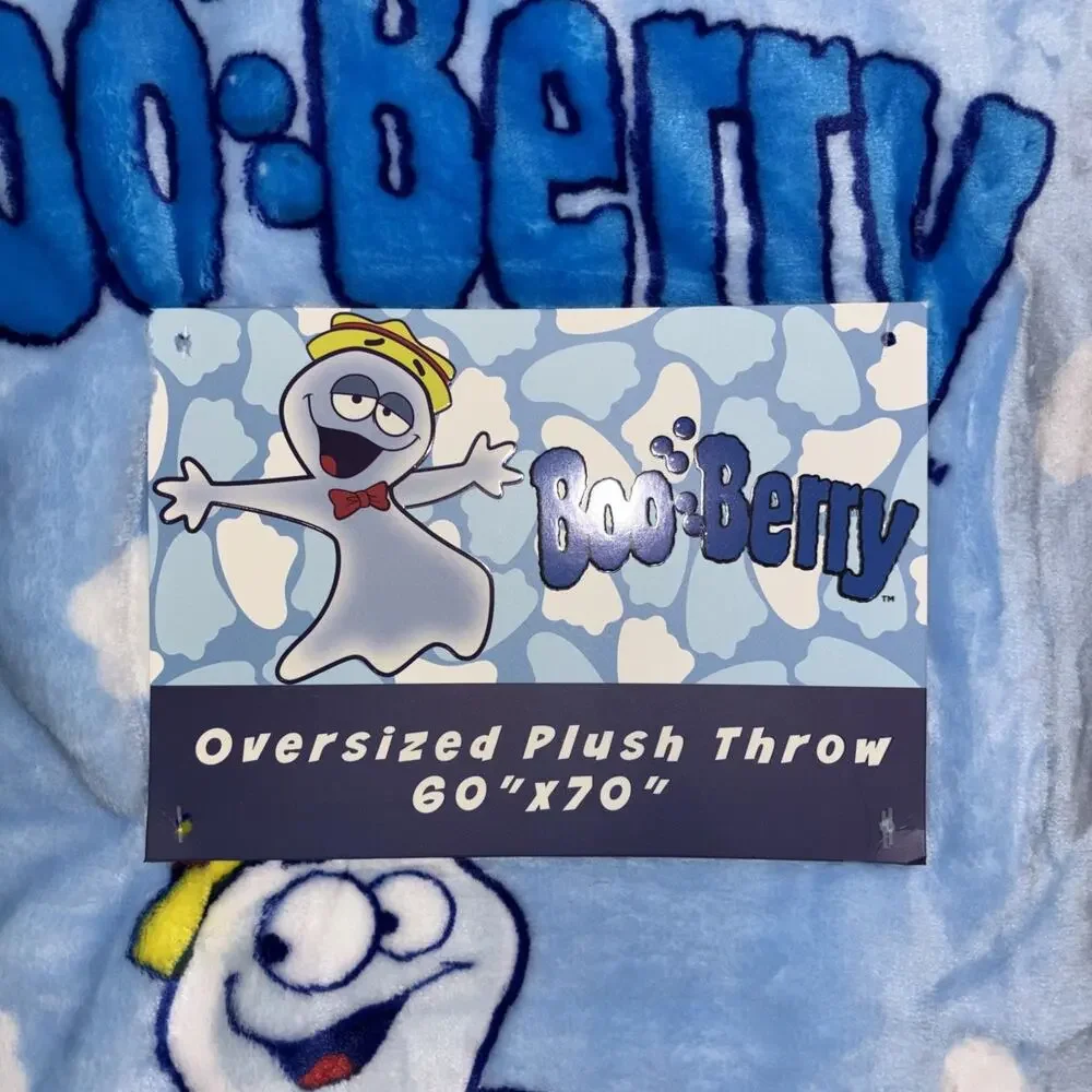 Boo-Berry Count Chocula Franken Berry Cereal Monsters Plush Throw Blankets 3